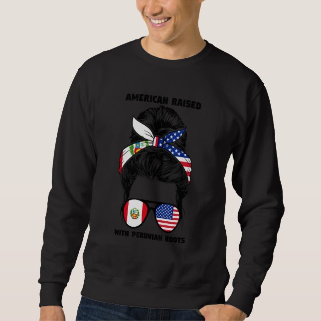 Moletom Americano Criado Com Raízes Peruanas Peru Peruano (Frente)
