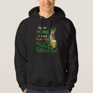 Moletom Americano Staffy Me Beija Sou Irlandês Ou Bebado O