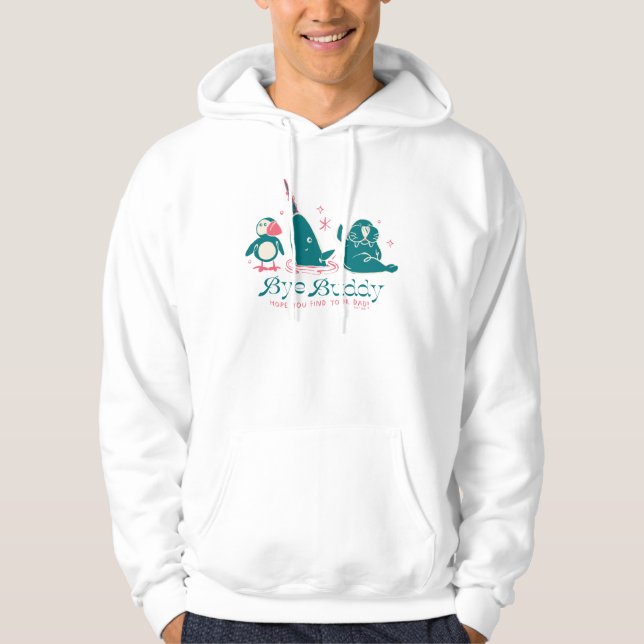 Moletom Amigos Animais - Tchau Buddy, Espero Que Encontre  (Frente)