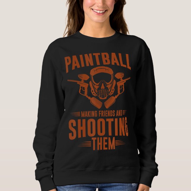 Moletom Amigos do Fazer Paintball e atirando neles (Frente)