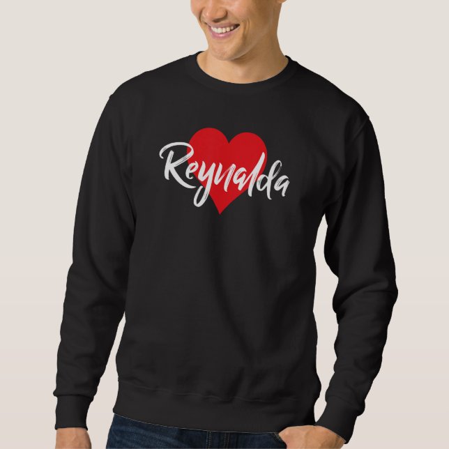Moletom Amo A Reynalda Primer Nombre Yo Corazón (Frente)