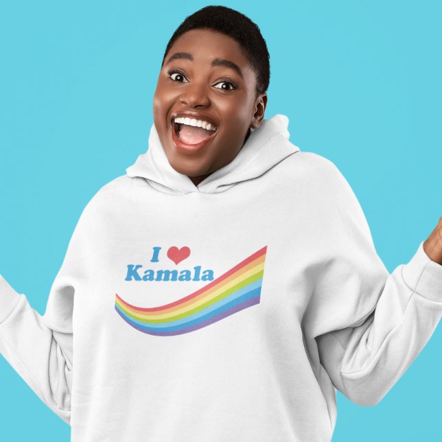 Moletom Amo Kamala Cute Eleição Arco-Íris Mulher (Criador carregado)