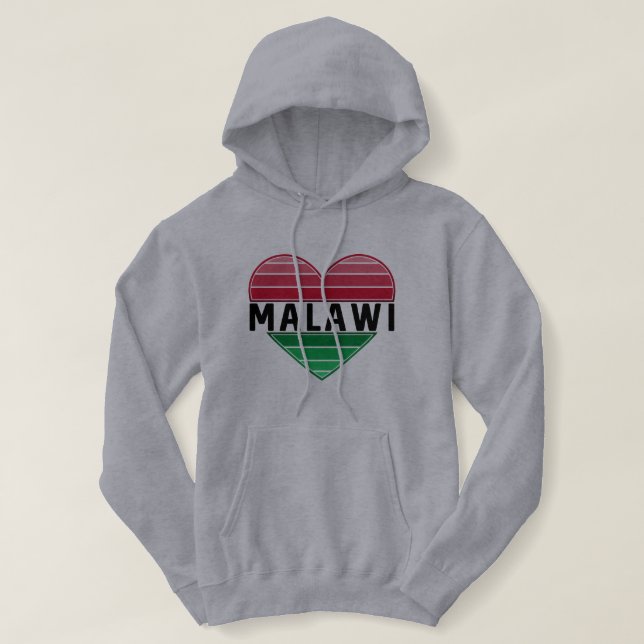 Moletom Amo Malawi, Coração Malawi (Frente do Design)