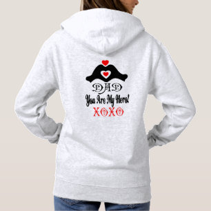 Moletom ☐ ↷ Amo-te Pai, és o meu Hoodie Clássico Herói