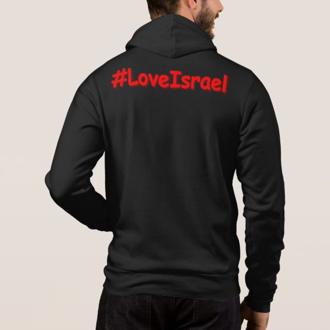 Moletom "#AmoIsrael" Design Fofo. Compre Agora (Verso)