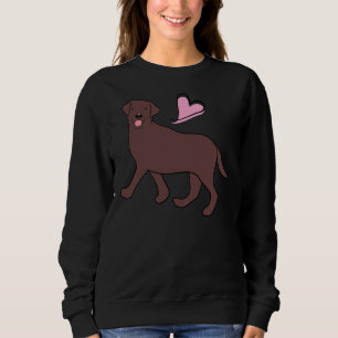 Moletom Amor Chocolate Labrador Retriever
