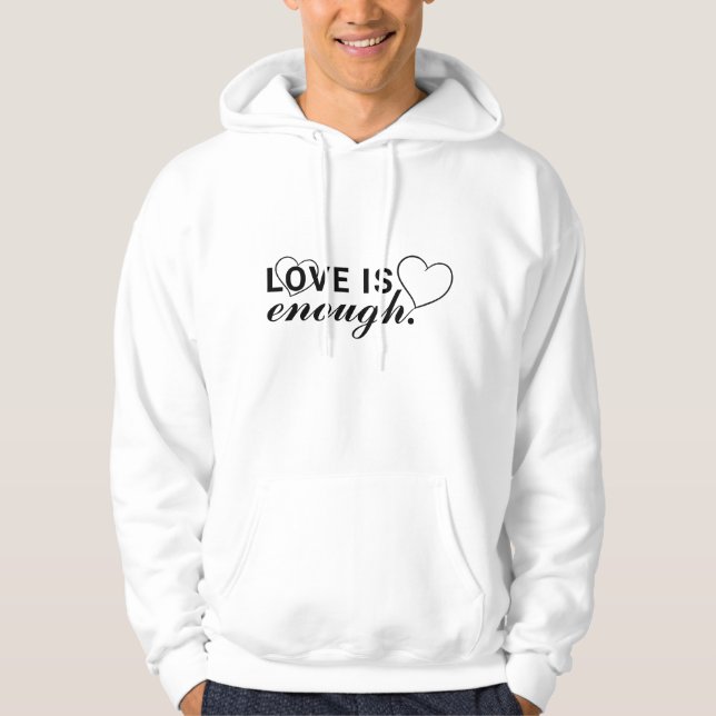 Moletom Amor confortável é Suficiente para o Estilo Diário (Frente)