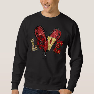 Moletom Amor Coração Leopard Xadrez Buffalo Correspondente