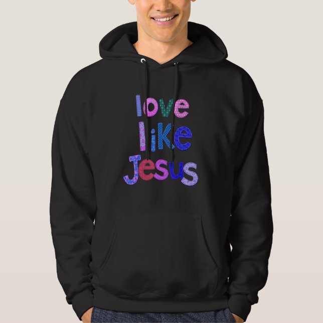 Moletom Amor Cristão Como Jesus Fé Culto de Deus (Frente)