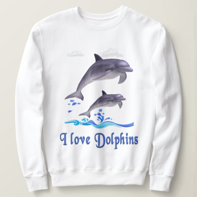 Moletom Amor de Golfinho (Frente do Design)