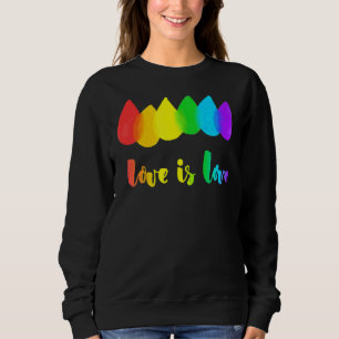Moletom Amor É Amor Lgbt Orgulho gay Vintage Rainbo