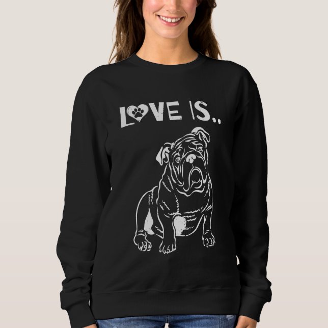 Moletom Amor é Cachorro Cachorro Inglês (Frente)