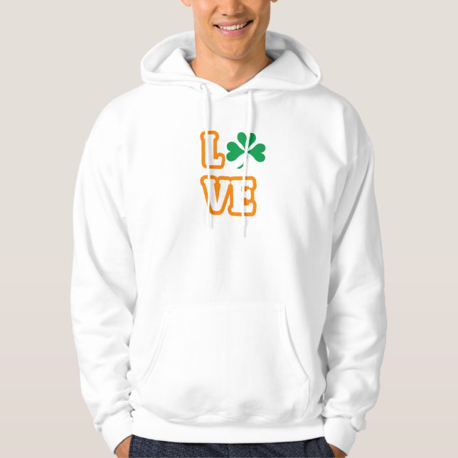 Moletom "AMOR" (EDIÇÃO DE SAINT PATRICK) Hoodie (Frente)