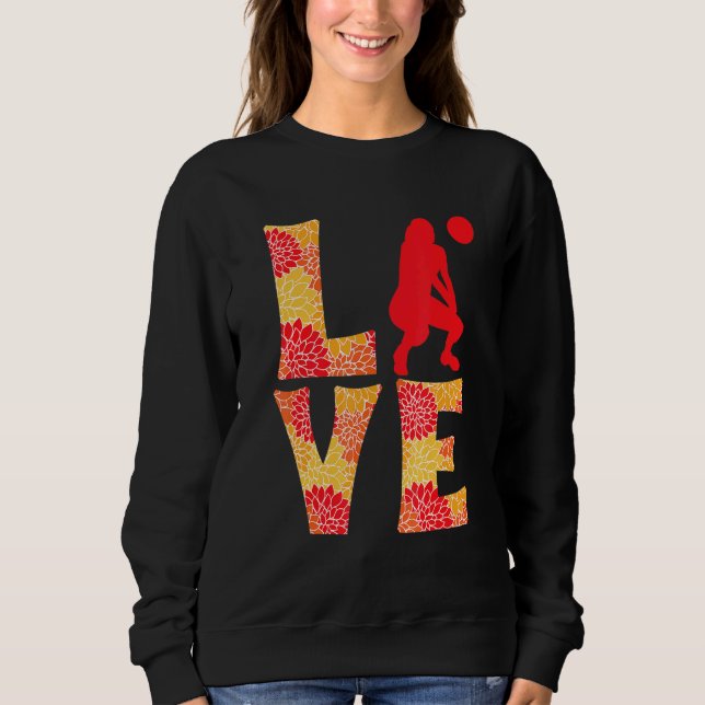 Moletom Amor Floral das Girinas de Voleibol (Frente)