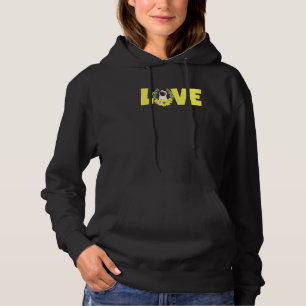 Moletom Amor Floral de Girassol Pug Flores Cachorro Filhot
