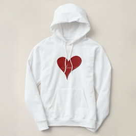 Moletom AMOR | Fonte do Script Red Heart