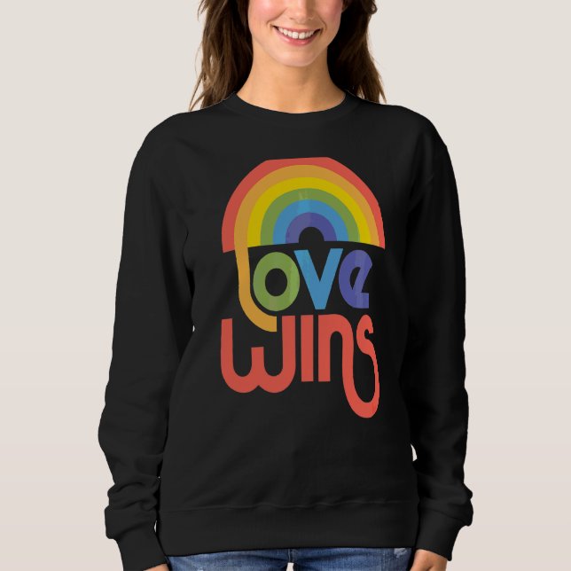 Moletom Amor ganha tipografia do Rainbow Paint (Frente)