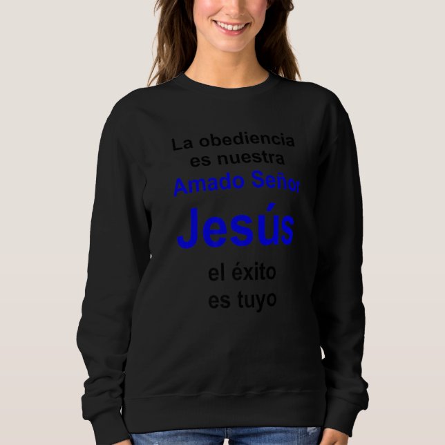 Moletom Amor Lorde Jesus Série Multilíngue Espanhola Ver (Frente)