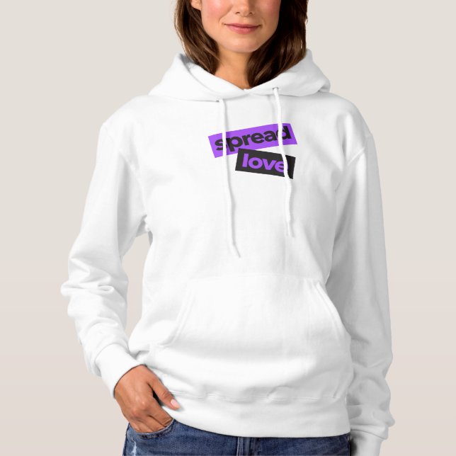 Moletom Amor moderno, urbano, vibrante, gráfico moderno, e (Frente)