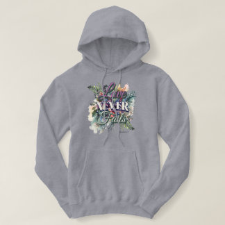 Moletom Amor Nunca Falha Aquarela Floral Escritura