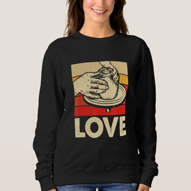 Moletom Amor Olaria Cerâmica Criador de Argila 1 (Frente)