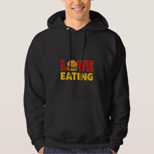 Moletom Amor por Comer Hambúrguer Comida Divertida
