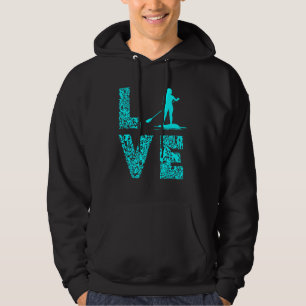 Moletom Amor por Paddle Stand Up SUP Surfista Esportes Aqu
