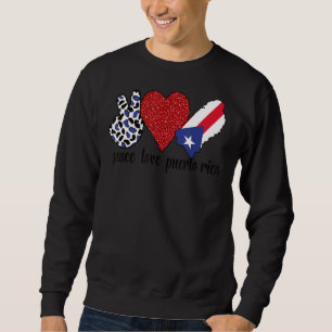 Moletom Amor Porto Rico Orgulha Porto Rico Bandeira Porto