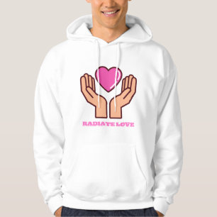 Moletom Amor radiado - Hoodie Inspiracional para um Positi
