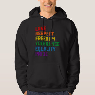 Moletom Amor Respeito Liberdade Tolerância Igualdade Orgul