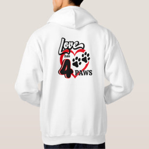 Moletom Amor tem quatro patas para amantes de cachorro