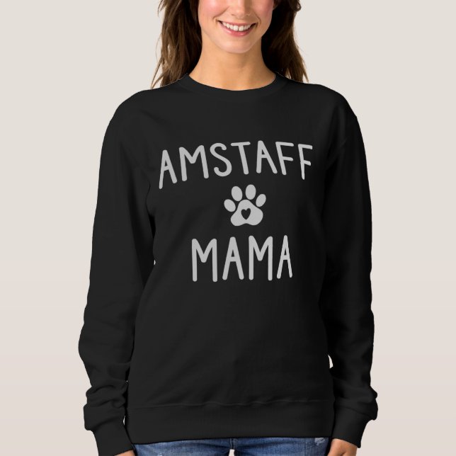 Moletom Amstaff Mama American Staffordshire Dog  Mama (Frente)
