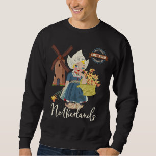 Moletom Amsterdão, (Holland) menina holandesa holandesa