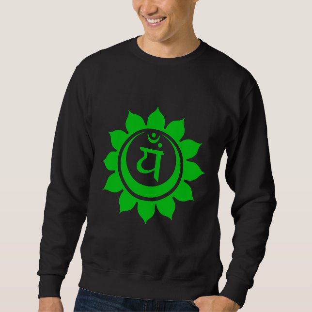 Moletom Anahata Heart Chakra Green Fit Scoop (Frente)
