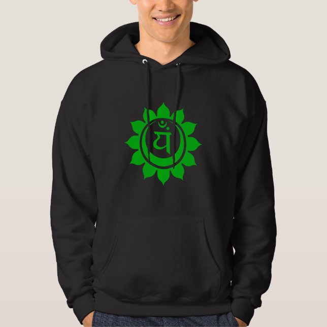 Moletom Anahata Heart Chakra Green Fit Scoop (Frente)