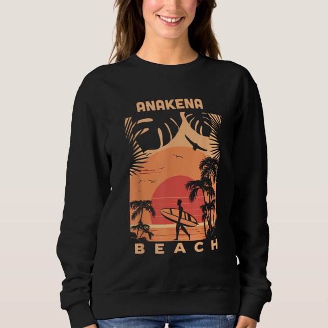 Moletom Anakena Beach Sunset Summer Vacation Vintage Souve (Frente)
