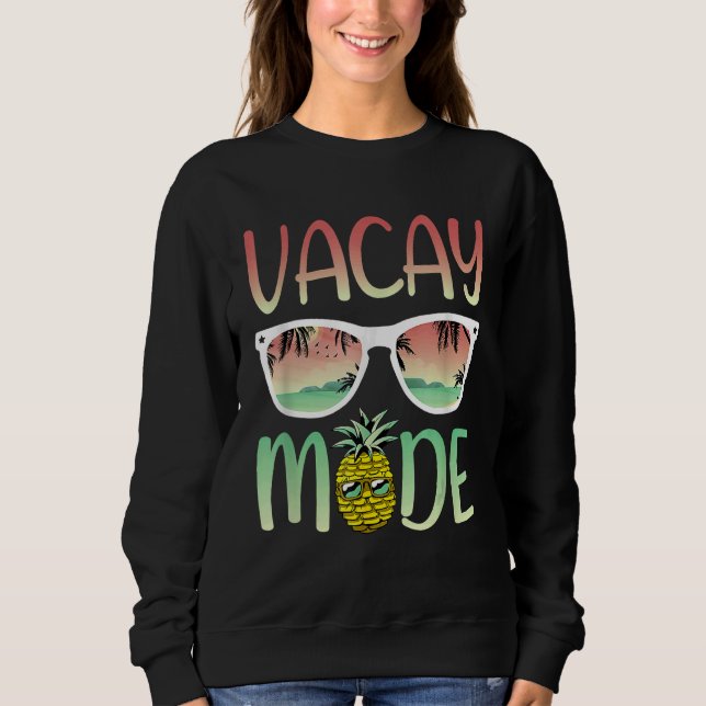 Moletom Ananas Do Modo Vacinado Com Óculos De Sol No Modo  (Frente)