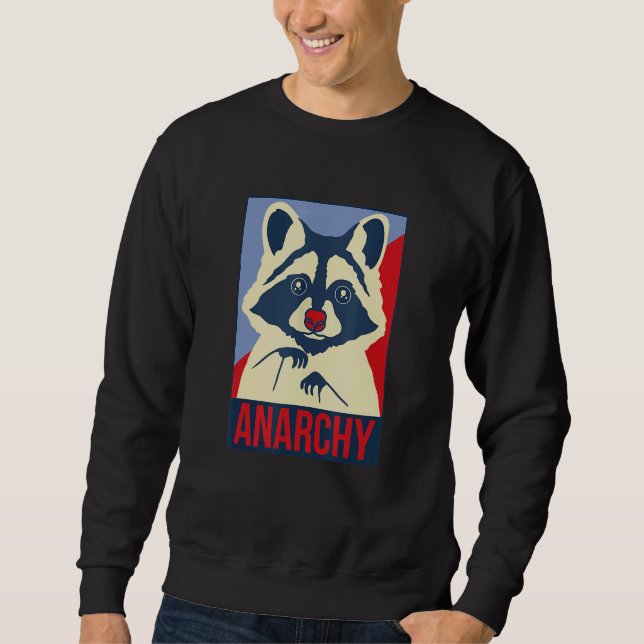 Moletom Anarchy Trash Panda Raccoon Animal Design (Frente)