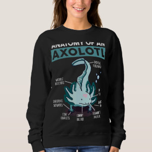 Moletom Anatomia Bonita De Um Peixe Andando Axolotl Mexica