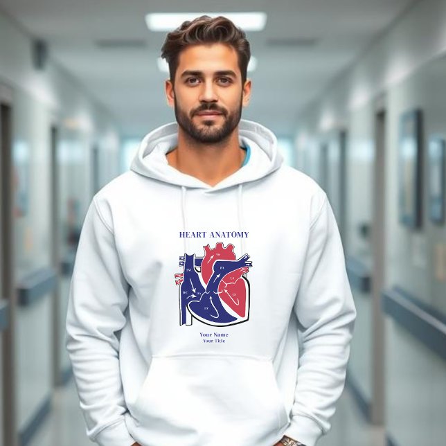 Moletom Anatomia cardíaca (Heart Anatomy Personalized Hoodie)