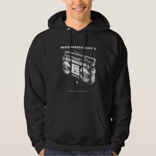 Moletom Anatomia da Boombox Retro 80s 90s Ghetto Blaster H