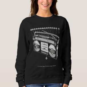 Moletom Anatomia da Boombox Retro 80s 90s Ghetto Blaster H