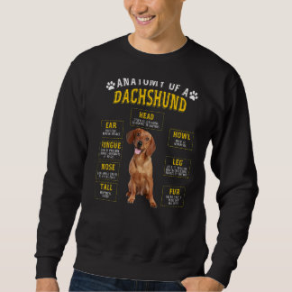 Moletom Anatomia Dachshund Para Homens
