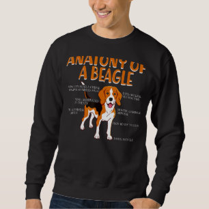 Moletom Anatomia De Cães De Beagle Eu Amo Animais Cachorro