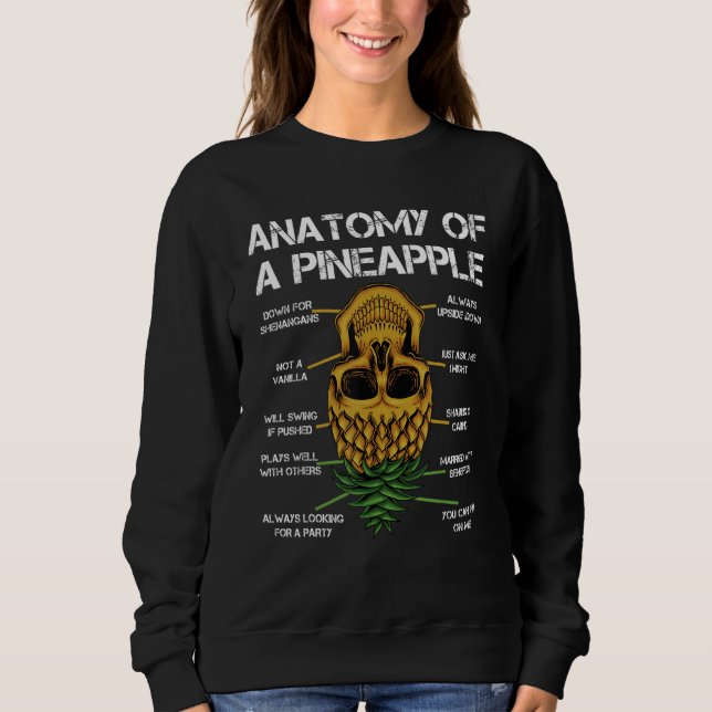 Moletom Anatomia De Um Ananás De Ananás De Ananás (Frente)
