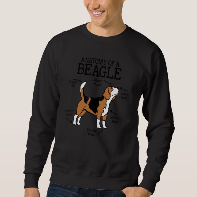 Moletom Anatomia de um Beagle para Cão 1 (Frente)