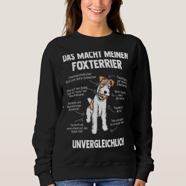 Moletom Anatomia De Um Cabelo De Fio Fox Terrier (Frente)