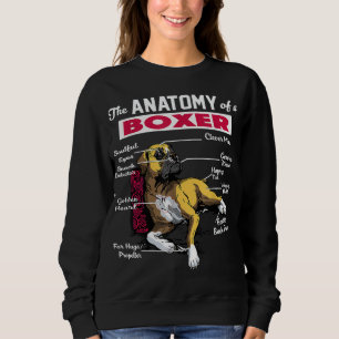 Moletom Anatomia de um Cachorro Boxer - Engraçado para ama