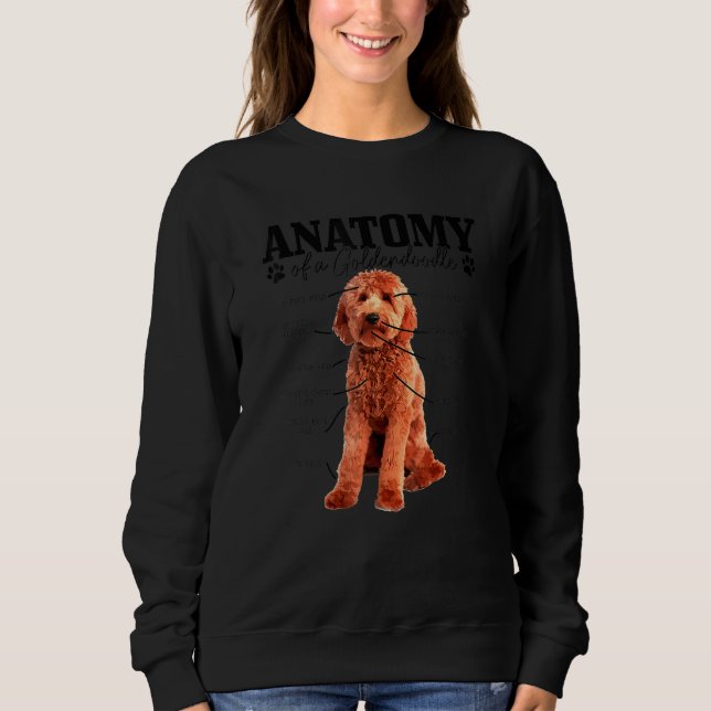 Moletom Anatomia De Um Cachorro De Goldendoodle, Pai Mãe (Frente)