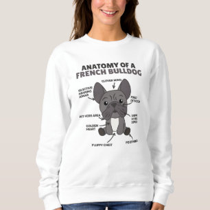 Moletom Anatomia De Um Cachorro Francês Cachorros Engraçad